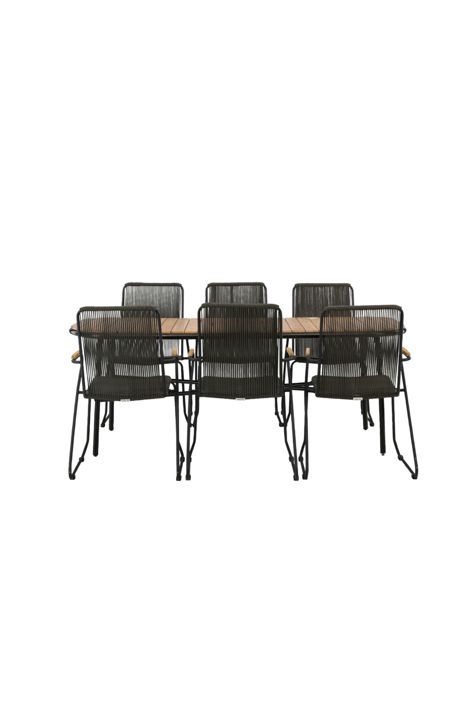 Venture Home Matgrupp Holmbeck med 6st matstolar Bois, natur från Venture Home, bild 5