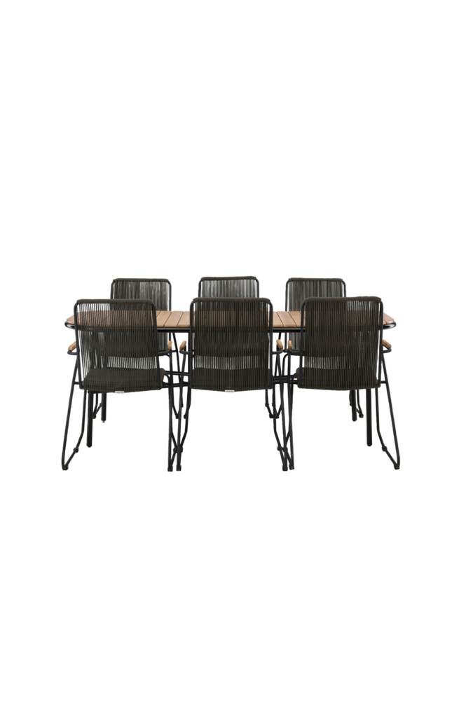 Matgrupp Holmbeck med 6st matstolar Bois