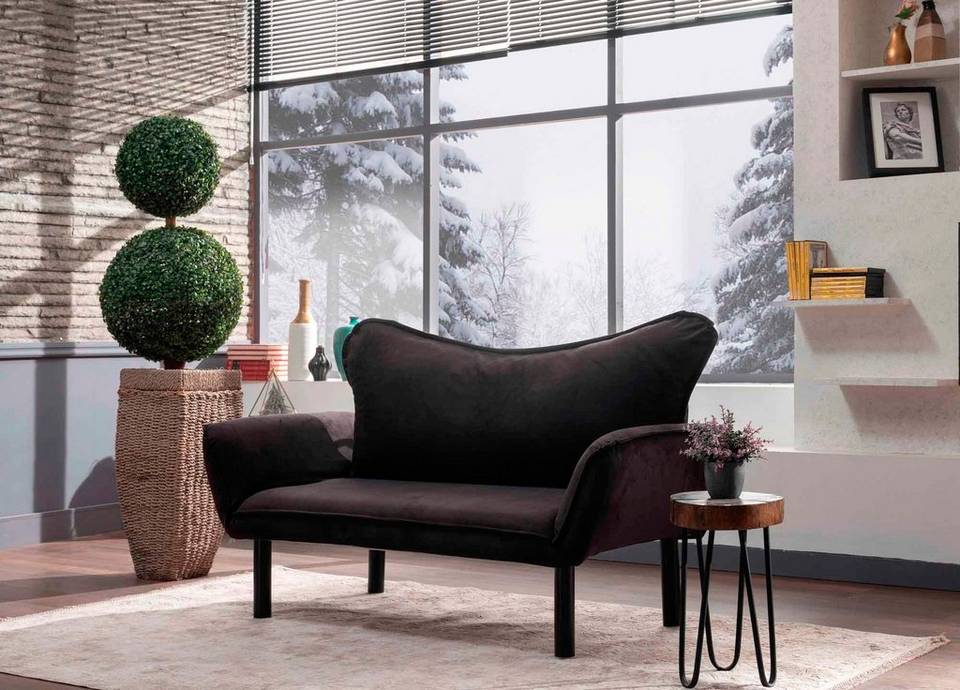 Hanah Home Bäddsoffa 2-sits Chatto, svart från Hanah Home, bild 5