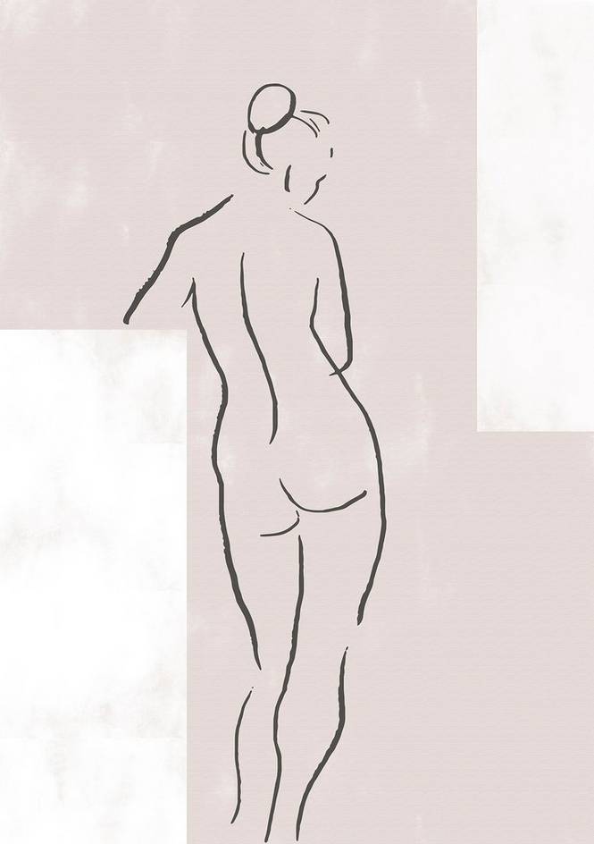 Poster Woman In Studio