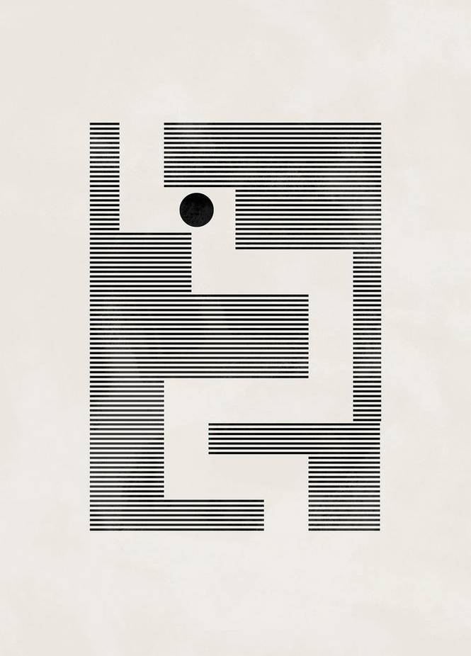 Poster Minimalist Maze