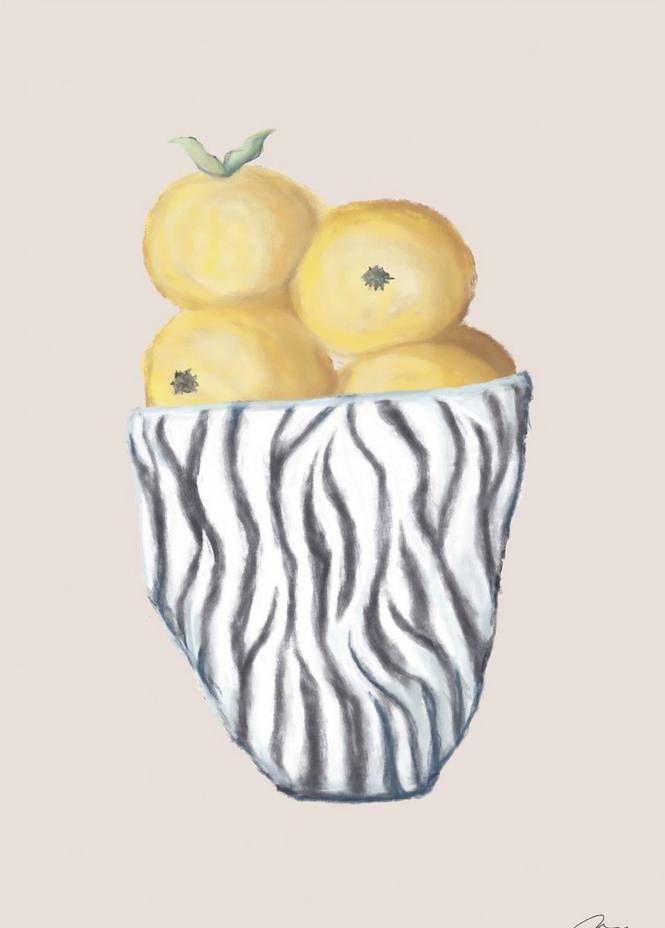 Poster Zebra Bowl