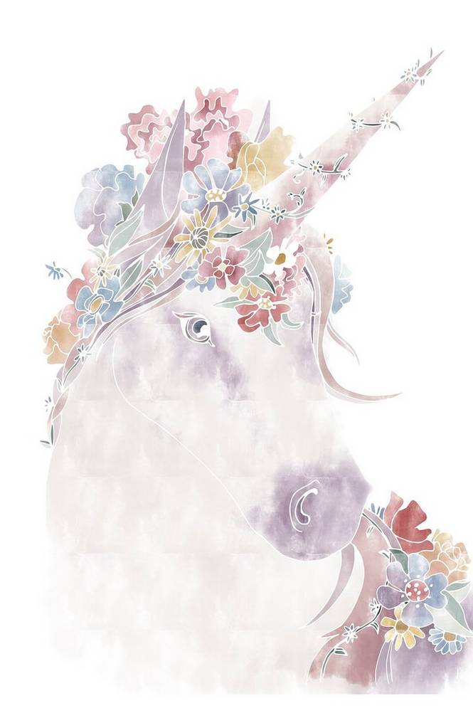 Poster Unicorn Floral