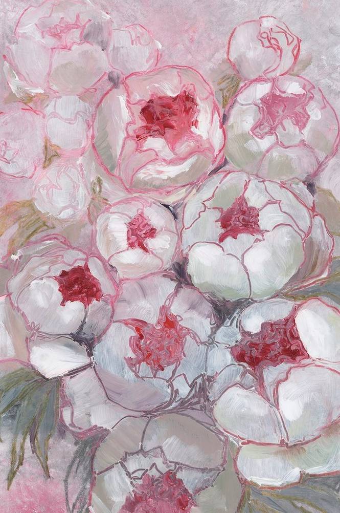 Poster Nuria Bouquet Of Peonies In Pink