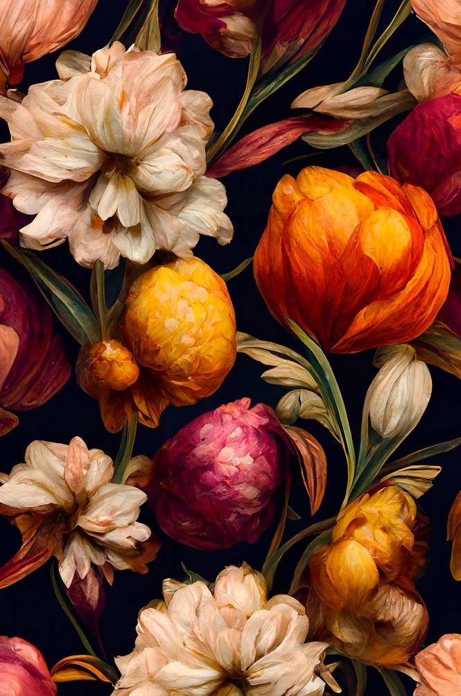 Poster Romantic Flowers