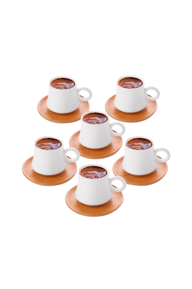 Set med kaffekoppar (12 delar) - Porter