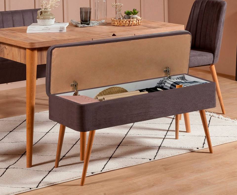 Hanah Home Set med bord och stolar (4 delar) Gina, brun från Hanah Home, bild 5
