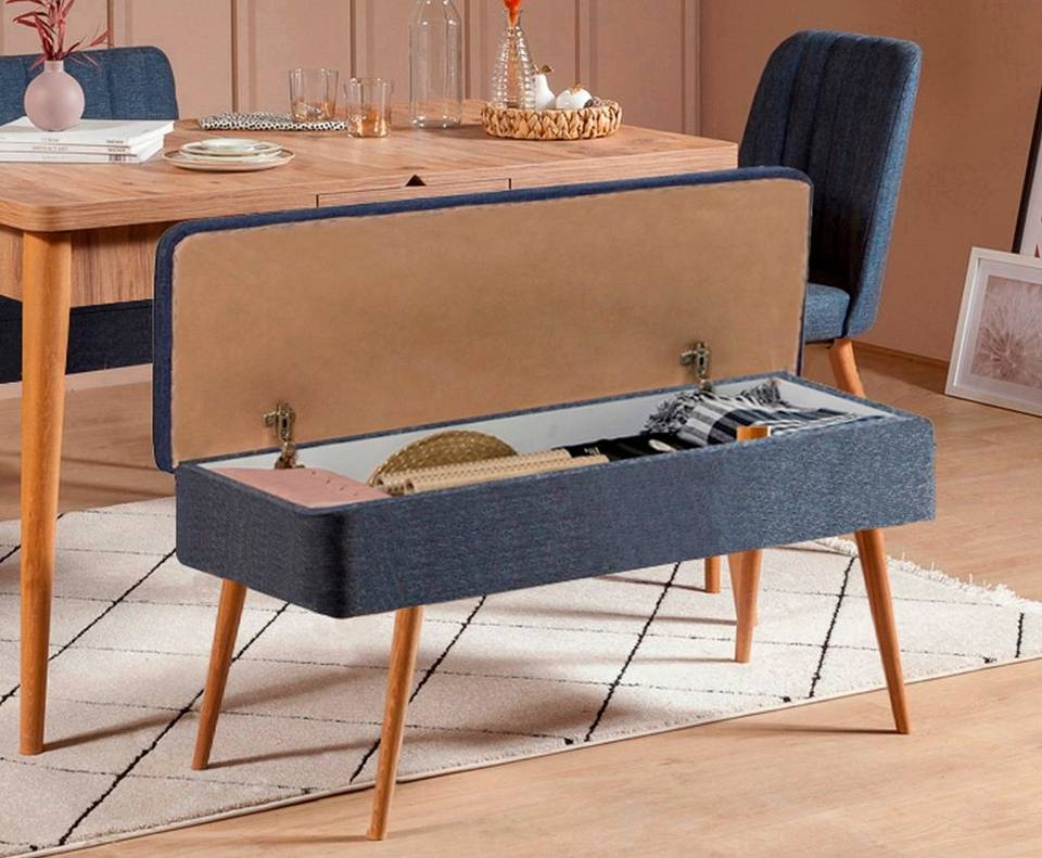 Hanah Home Set med bord och stolar (4 delar) Gina, brun från Hanah Home, bild 5