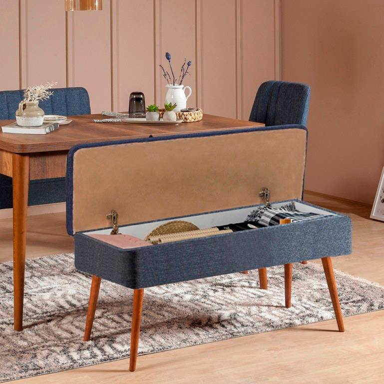 Hanah Home Set med bord och stolar (4 delar) Gina, brun från Hanah Home, bild 5