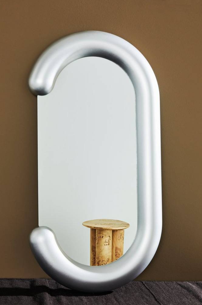 Fred spegel 95x50 cm Silver