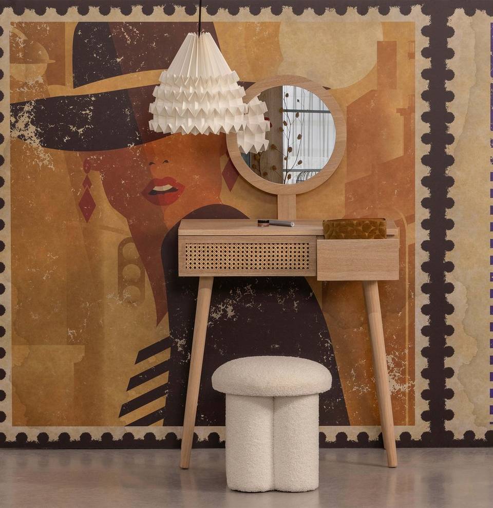 Woood Hallbord/sminkbord Soof, beige från Woood, bild 5