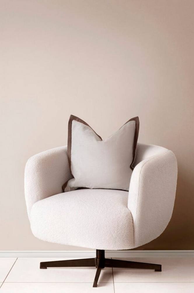 Putetrekk Lauren brown linen, 75% bomull, 25% lin