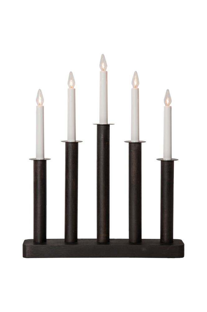 Ljusstake Plate 45cm Black