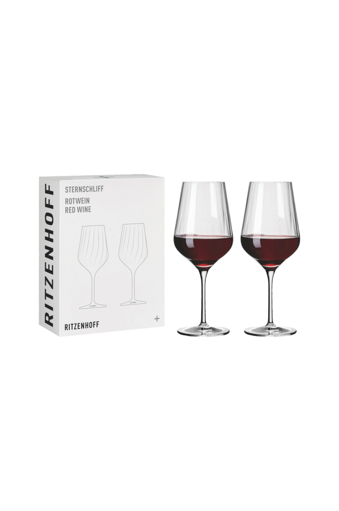 Rödvinsglas Sternschliff 2-pack