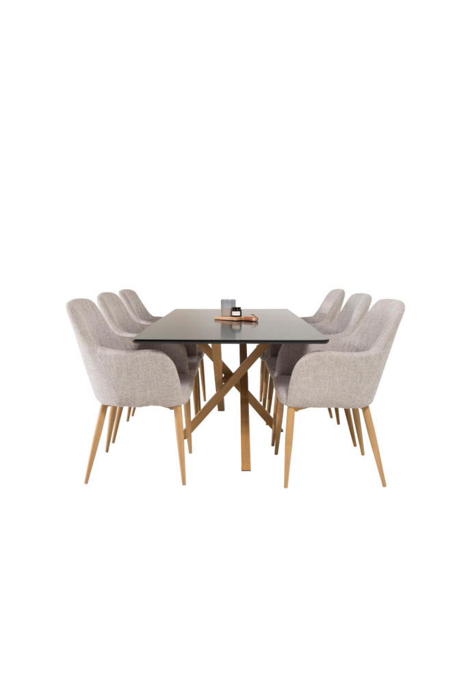 Matgrupp Piazza med 6st matstolar Comfort
