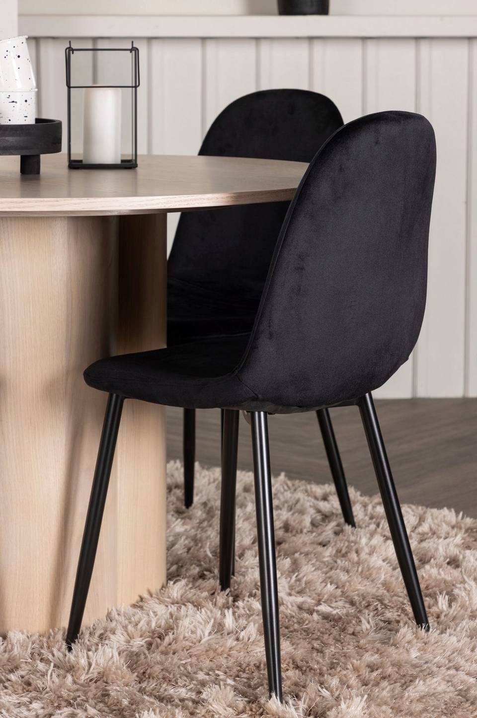 Venture Home Matgrupp Olivia med 4st matstolar Polar, brun från Venture Home, bild 5