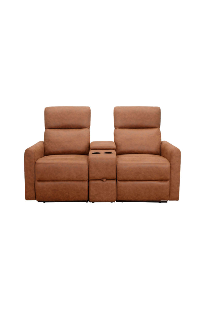 Reclinersoffa Daoulas dubbel, med fotpall