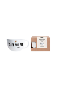 Muki Caf Au Lait Lover Matt XXL 55 Cl Valkoinen Keitti 