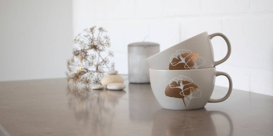 Paperproducts Design Mugg Golden Gingko Matt XXL 55 cl, beige från Paperproducts Design, bild 5