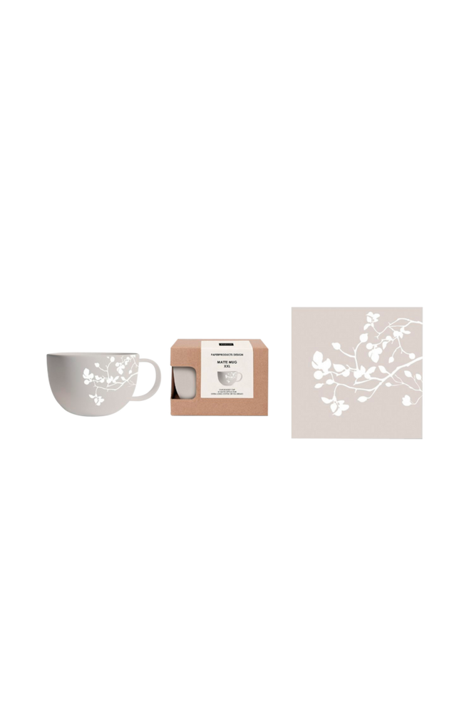 Gåvoset Mugg 55 cl + Servett Pure Branch