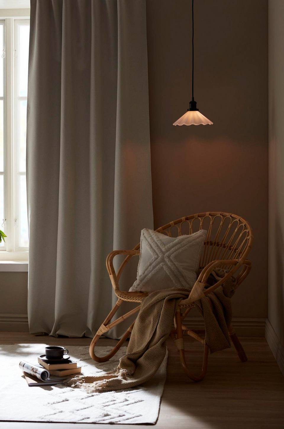 Svanefors Gardin Colin 2-pack, beige från Svanefors, bild 5
