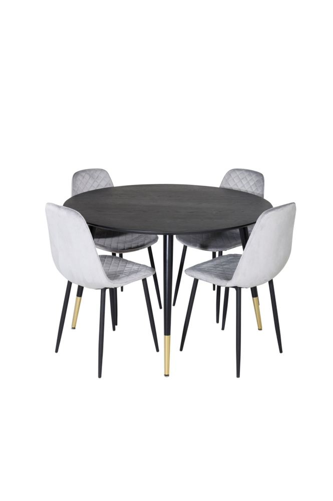 Spisegruppe Dipp med 4 stk stoler Polar