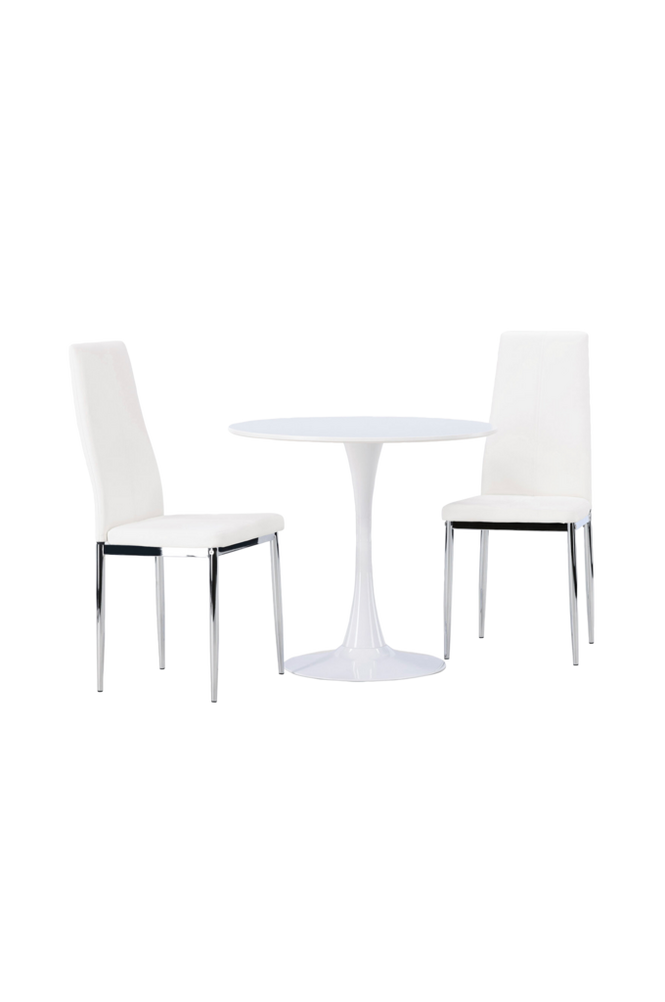Spisegruppe Hamden med 2 stk stoler Pastill