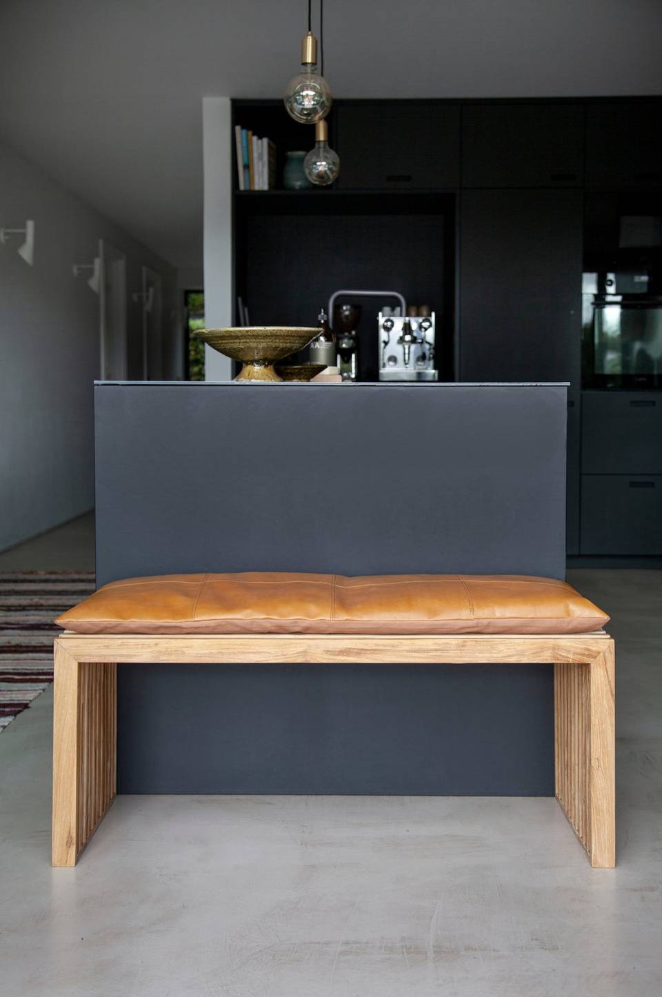Cinas Bänk Teak Rib set, brun från Cinas, bild 5