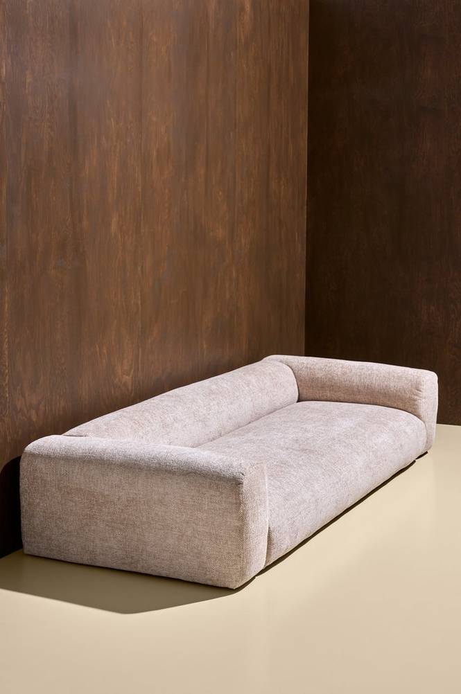 Wenju soffa 4-sits Greige chenille