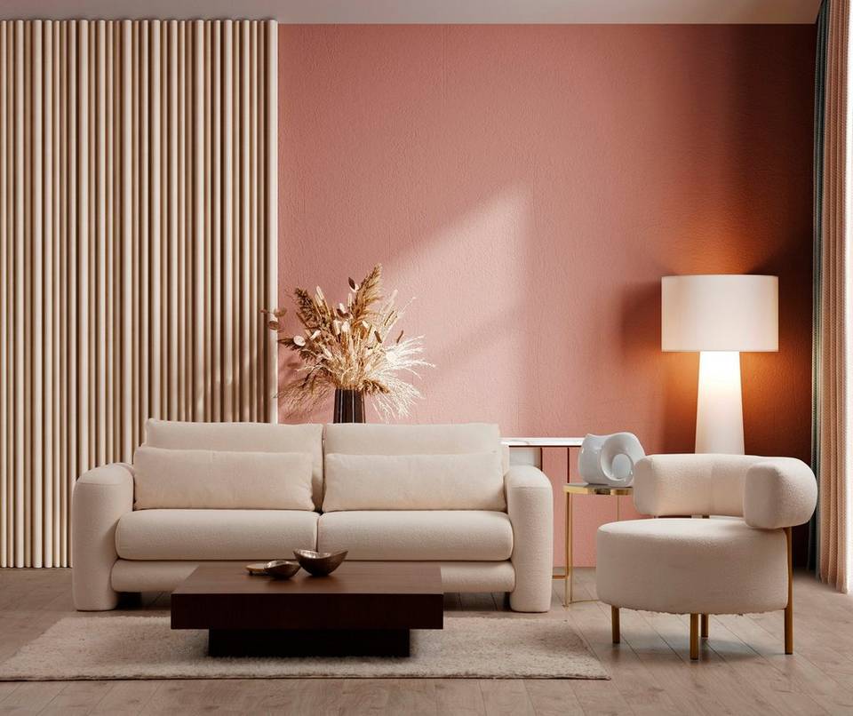 Hanah Home Soffa 2-sits Lilly, beige från Hanah Home, bild 5