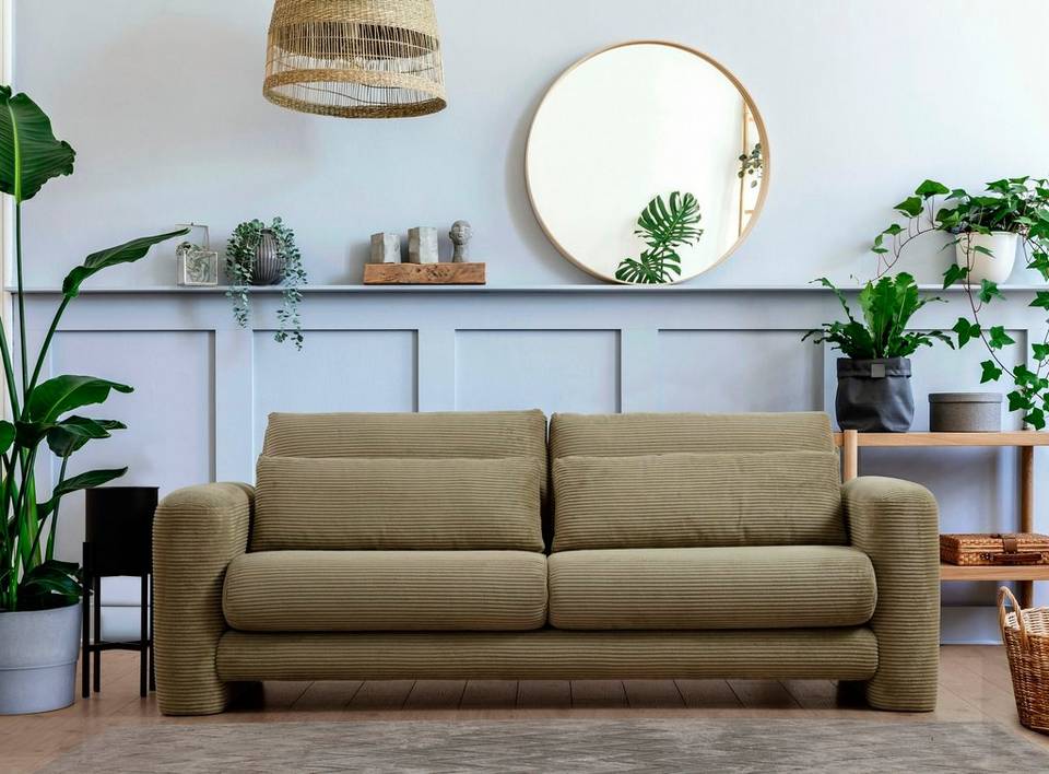 Hanah Home Soffa 3-sits Villie, grön från Hanah Home, bild 5