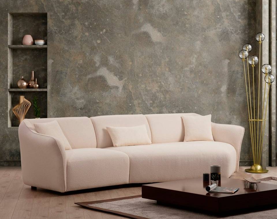 Hanah Home Hörnsoffa Mentis, beige från Hanah Home, bild 5