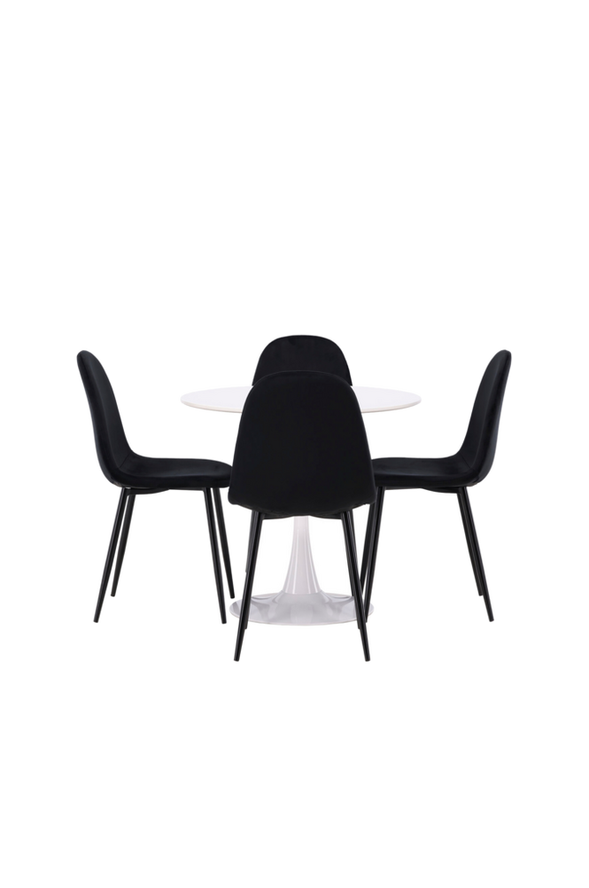 Matgrupp Hamden med 4 stycken stolar Polar