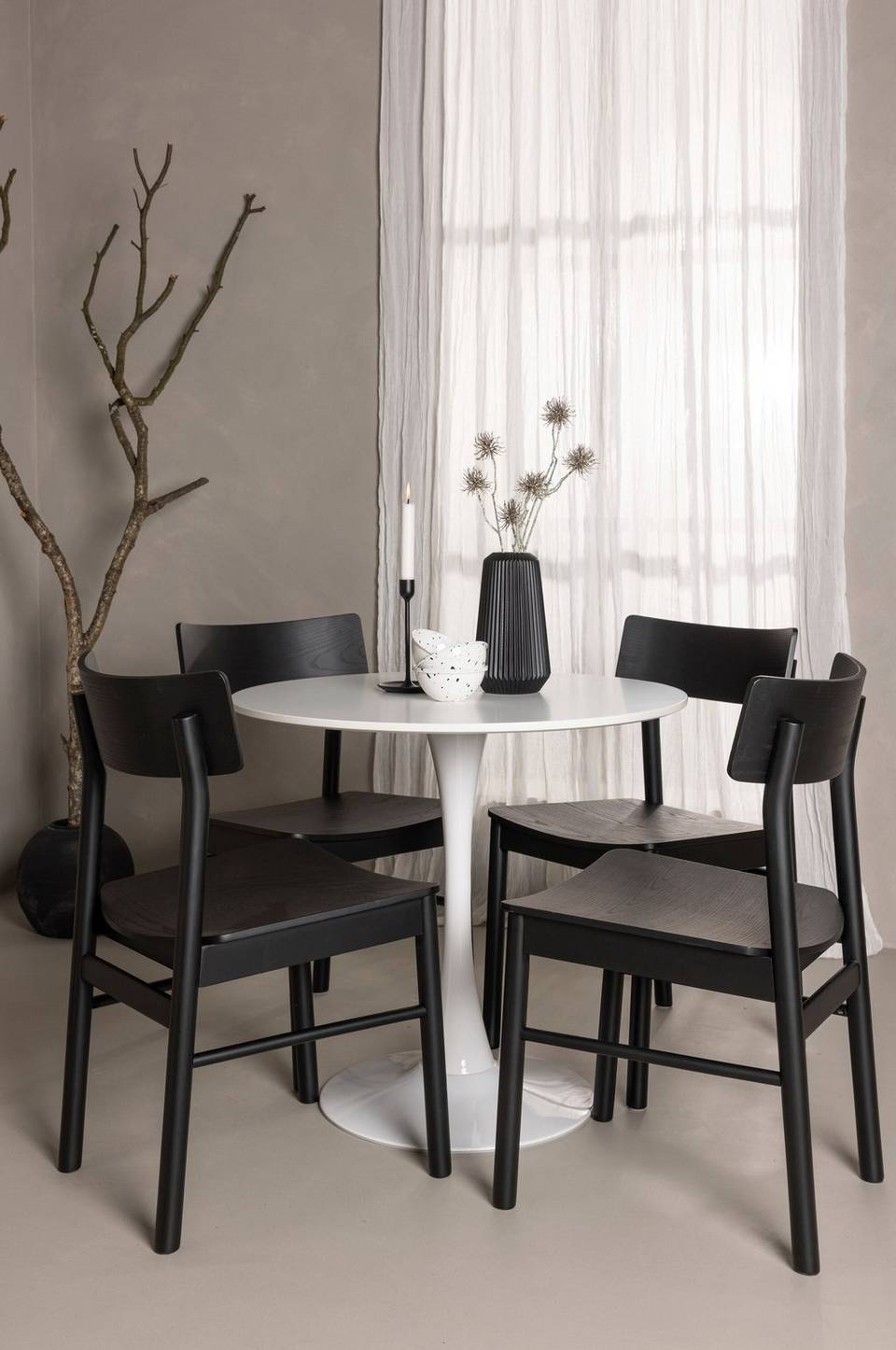 Venture Home Matgrupp Hamden med 4 stycken stolar Montros, beige från Venture Home, bild 5