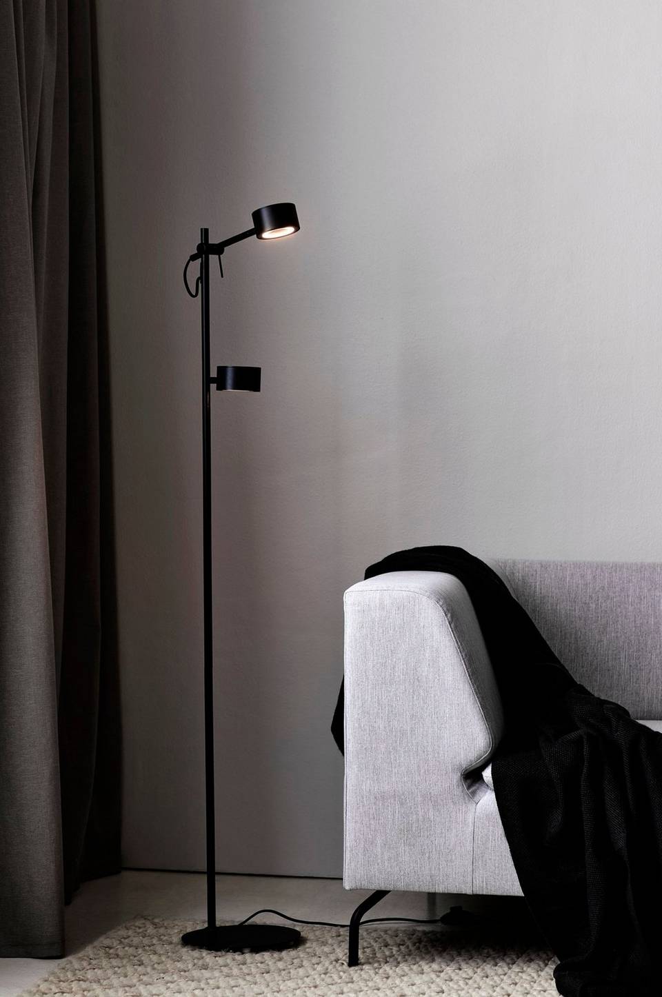 Nordlux Golvlampa Clyde, svart från Nordlux, bild 2