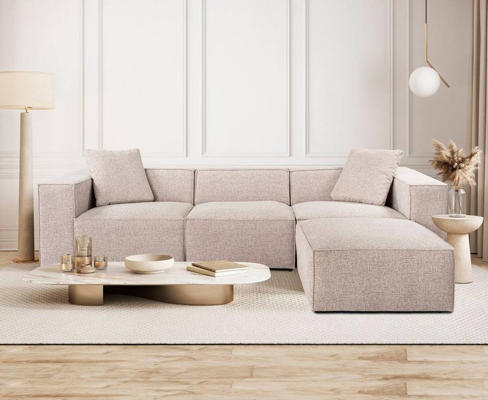 Hanah Home Hörnsoffa Lora, beige från Hanah Home, bild 5