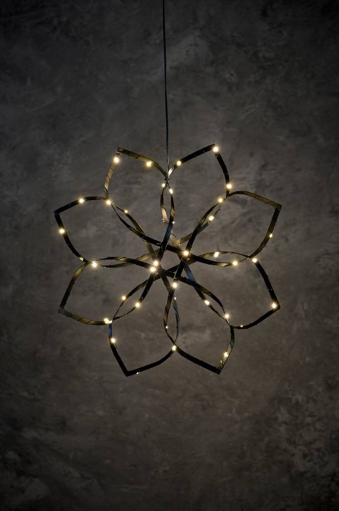 BLOMMA MED 50 LED Ø40 CM, BATTERI INGÅR EJ