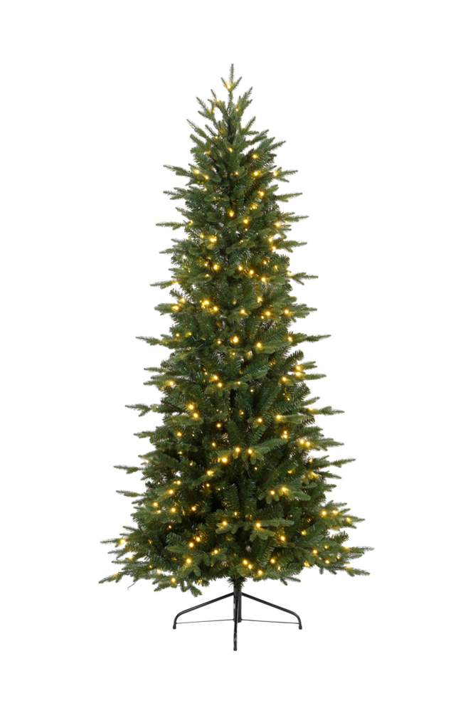 KUNSTIG JULETRE MED 350 LED ADAPTER H210CM