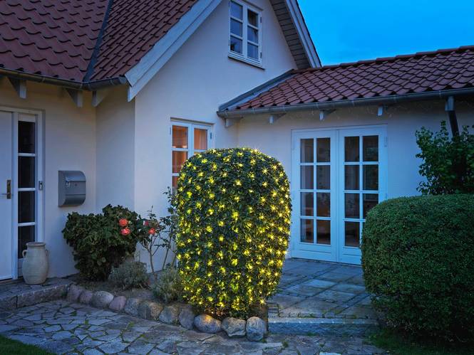 LJUSNÄT MED 160 LED 2X2M 31V/230V IP44 INNE/UTE