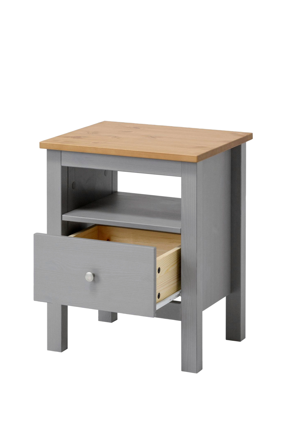 Wood Furniture Sängbord för gavel/sida, grå från Wood Furniture, bild 5