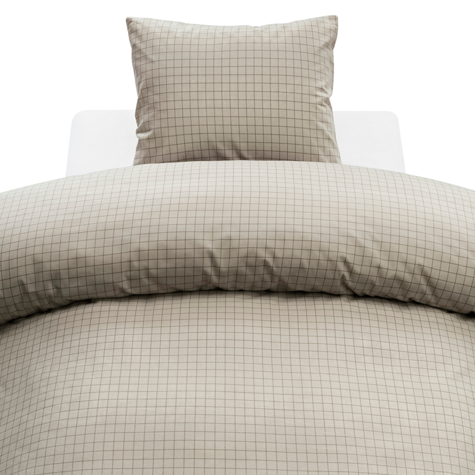 Borganäs of Sweden Påslakanset Birger Flanell, beige från Borganäs of Sweden, bild 5