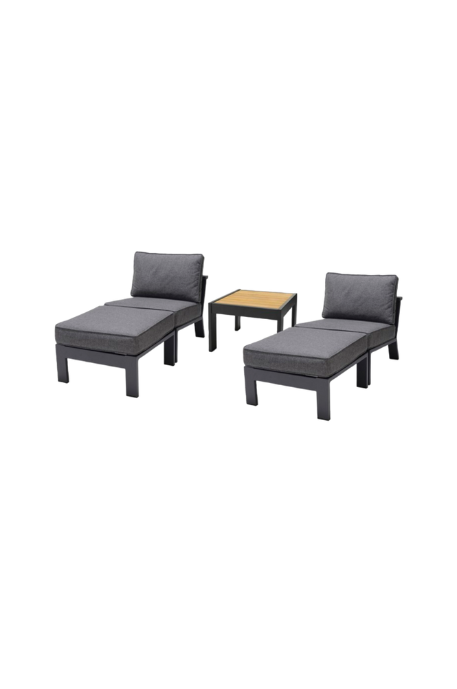 Loungeset med sidostol+ottoman PALAU