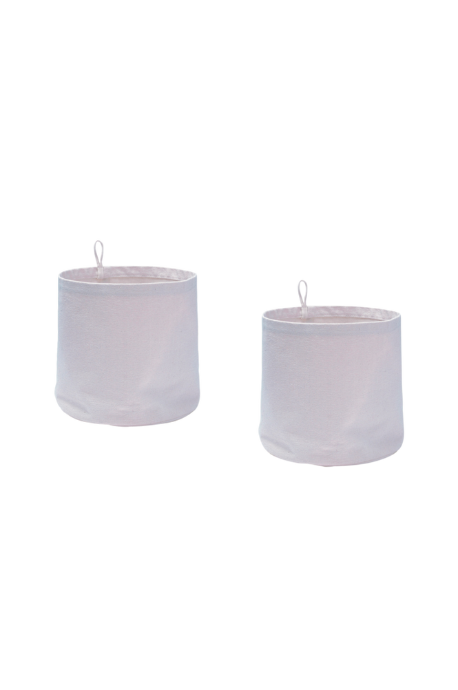 Förvaring textil cylinder 2-pack lila