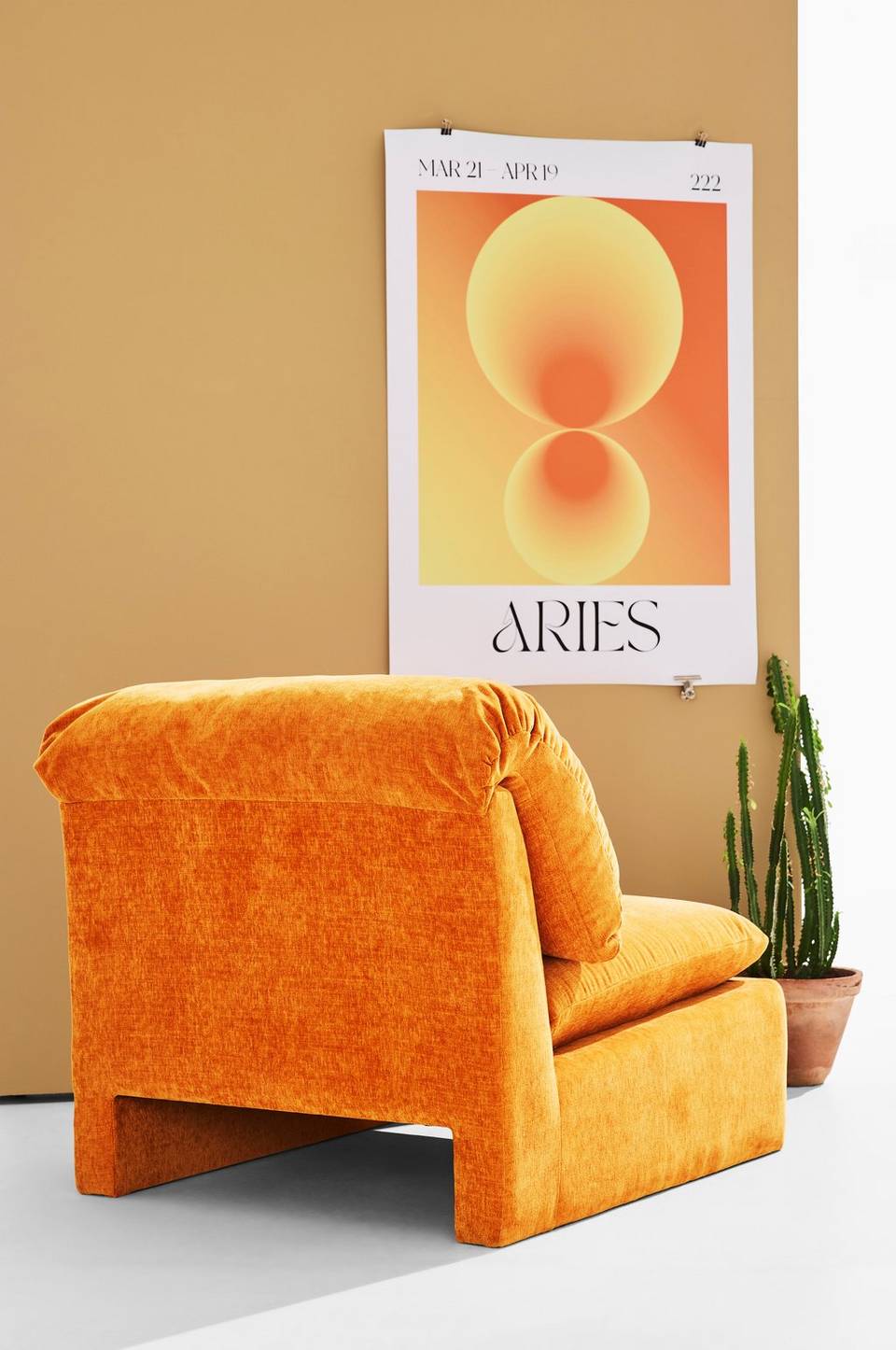 Pastill Arlo fåtölj, orange från Pastill, bild 5