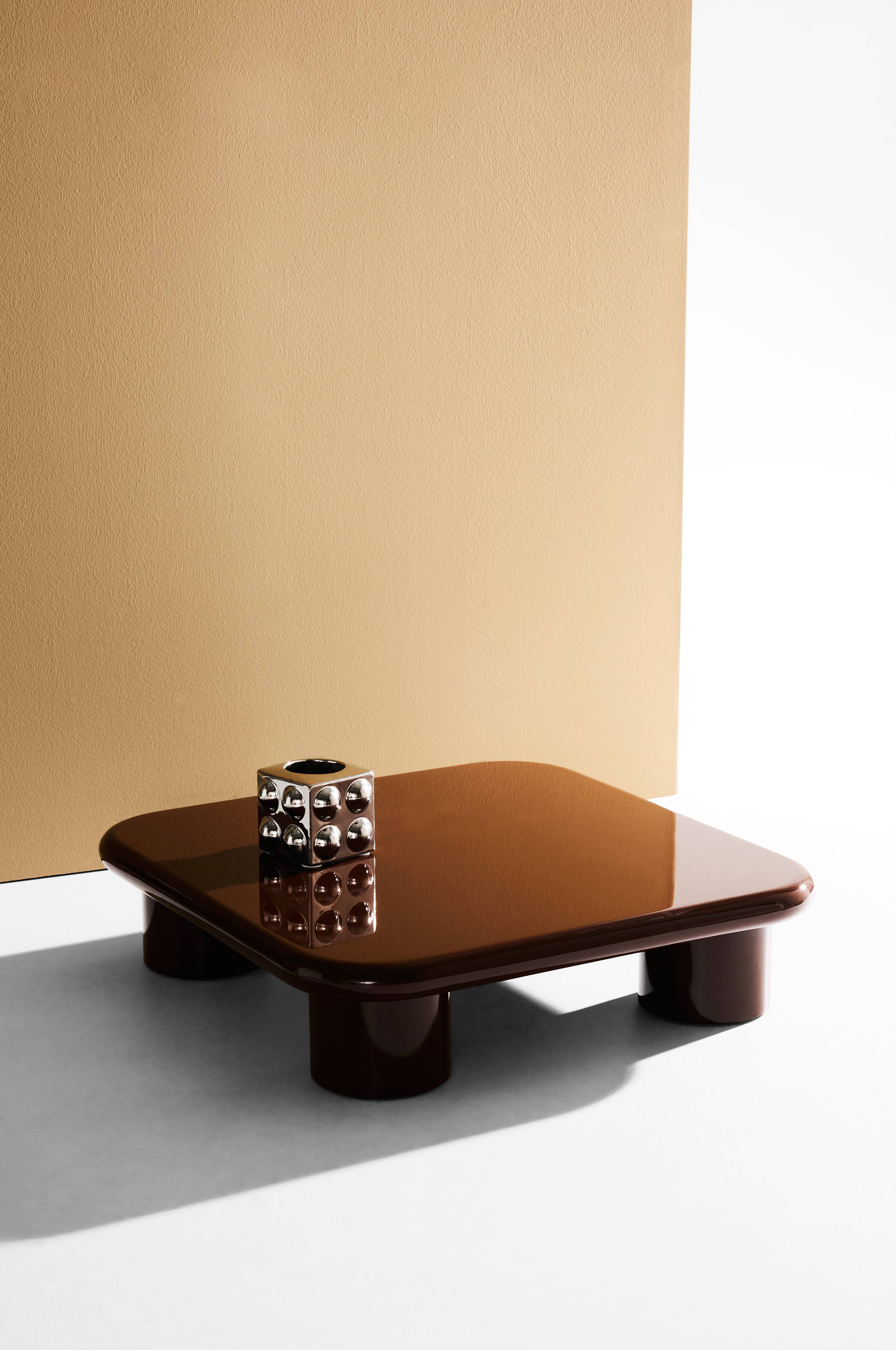 Ted Couchtisch 80x80 cm - Braun - Pastill