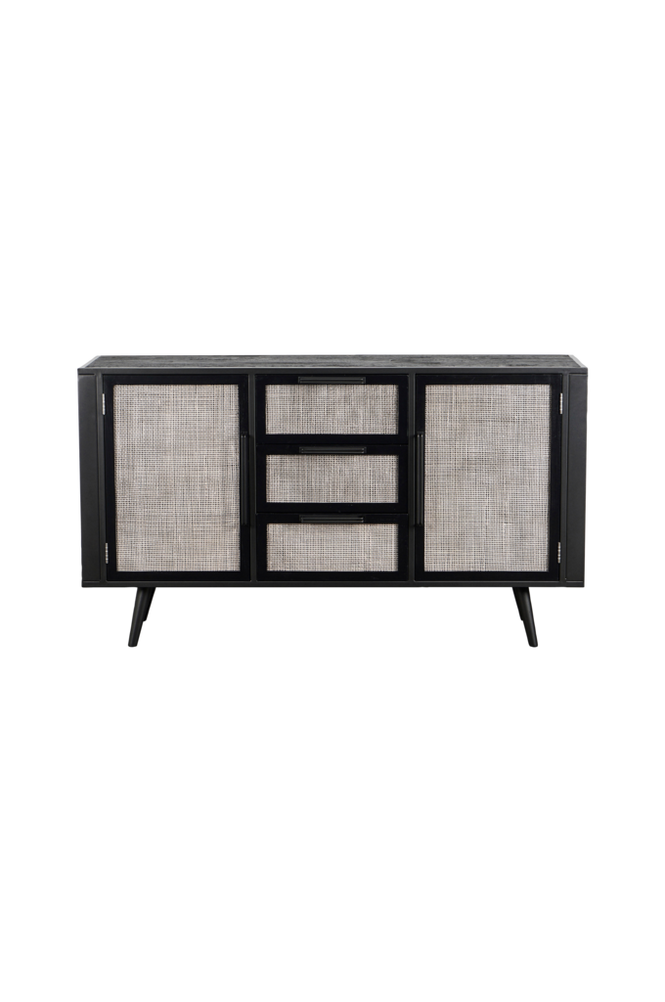 Sideboard 2 dörrar 3 lådor Nordic Mindi Rattan