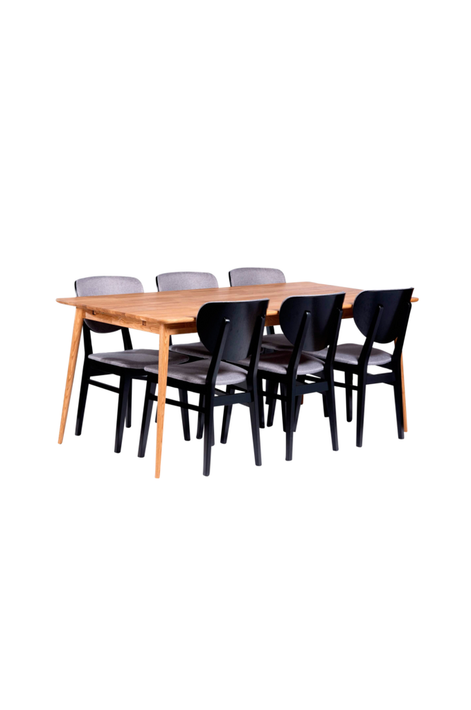 Ruokailuryhmä Alborg ja tuolit Borgholm, 6 kpl