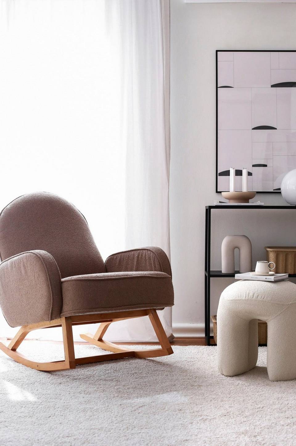 Hanah Home Flygelstol-Evin, brun från Hanah Home, bild 5