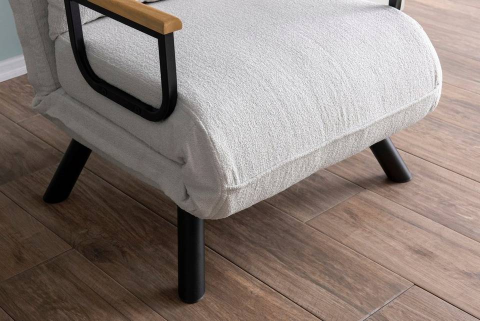 Hanah Home 1-sits soffa-bädd-Alfi, natur från Hanah Home, bild 5