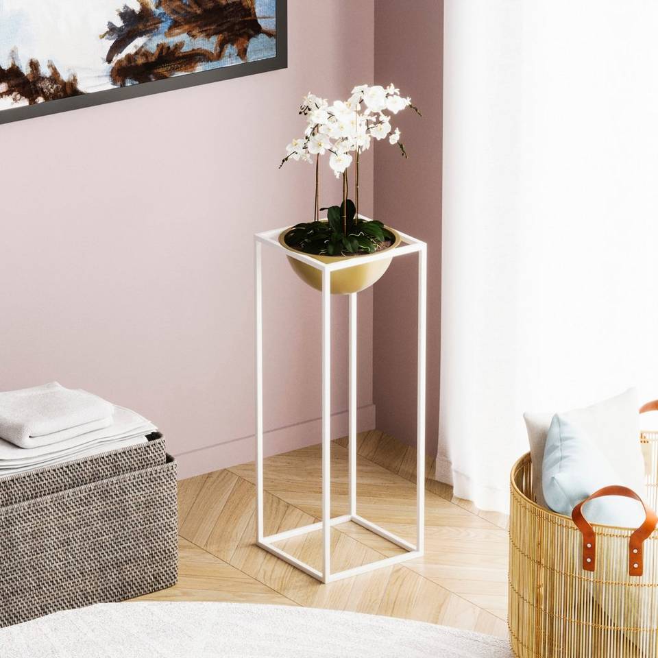 Hanah Home Dekorativ kruka-Salmon White, vit från Hanah Home, bild 5